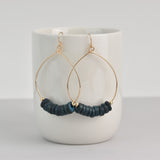 Amelia Hoops in Teal