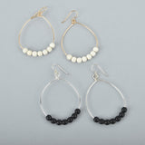 Beaded Hoop Earrings