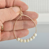 Beaded Hoop Earrings