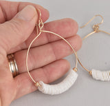 Amelia Hoops in White