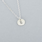Tiny Discs Personalized Hand-Stamped Necklace