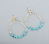 Beaded Teardrop Earrings