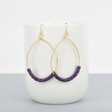 Beaded Teardrop Earrings