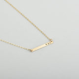 Personalized Skinny Bar Necklace