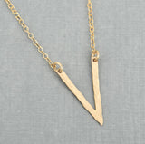 Gold Chevron Necklace