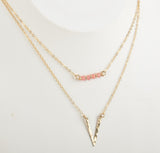 Gold Chevron Necklace