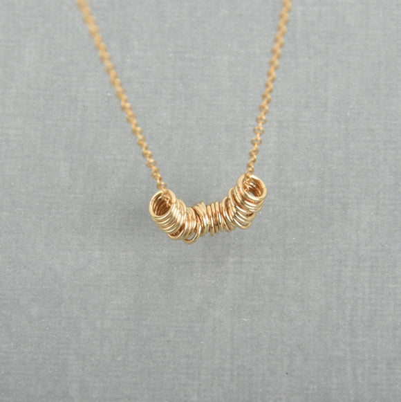Little rings necklace