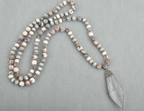 Hand-knotted Crystal Necklace