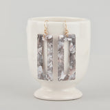 Gray Mist Terrazzo Earrings