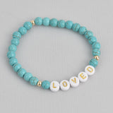Gemstone WORD Bracelet