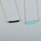 Gemstone Bar Necklace