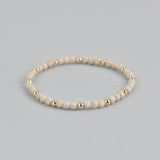 Kara Gold Beaded Gemstone Bracelet