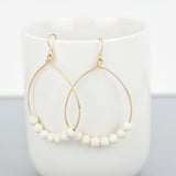 Beaded Hoop Earrings