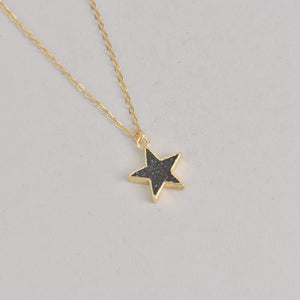 Black Sunstone Star Necklace