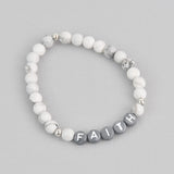 Gemstone WORD Bracelet