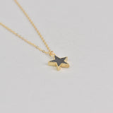 Black Sunstone Star Necklace