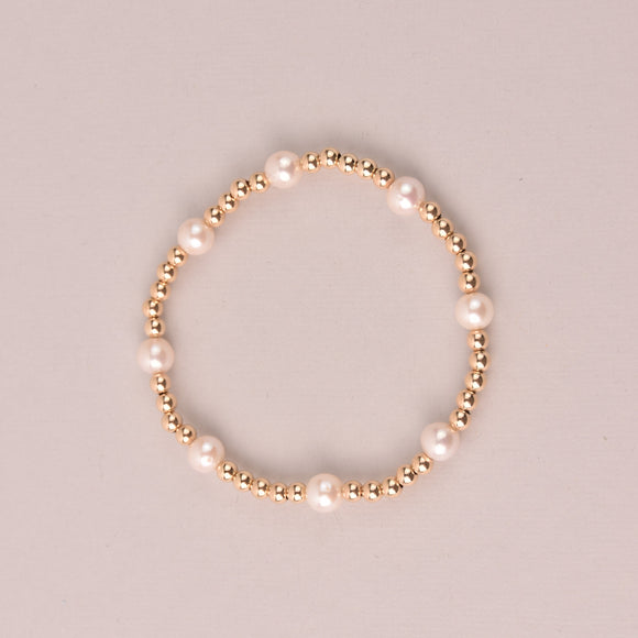 Kinsley Gold Beaded Bracelet