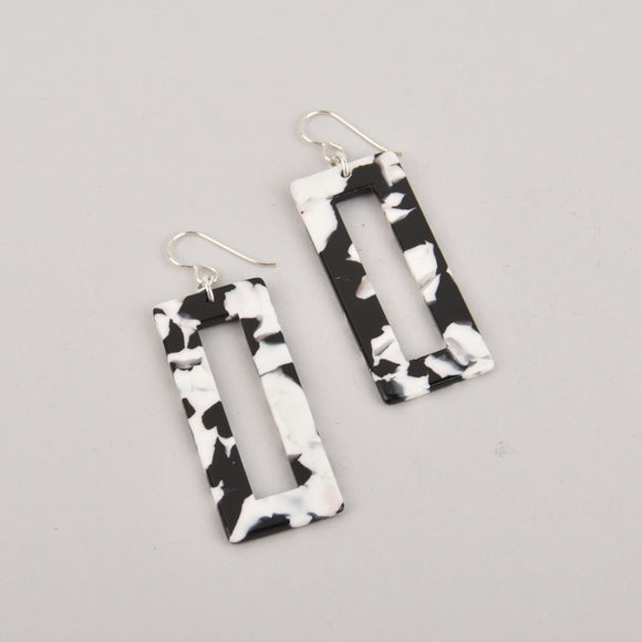Tuxedo Terrazzo Earrings
