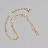 Tiny Letter Gold Necklace