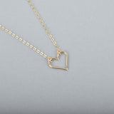 Small Wire Heart Necklace