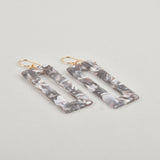 Gray Mist Terrazzo Earrings