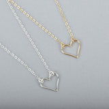 Small Wire Heart Necklace