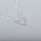 Small Wire Heart Necklace