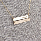 Double Bar Necklace