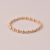 Katy 6mm Gold Beaded Bracelet