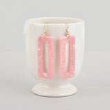 Blush Pink Terrazzo Earrings