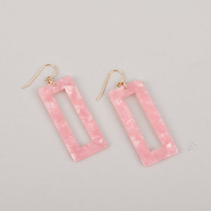 Blush Pink Terrazzo Earrings