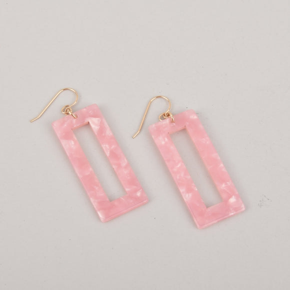 Blush Pink Terrazzo Earrings