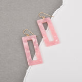 Blush Pink Terrazzo Earrings