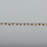 Ruby Rosary Chain Necklace