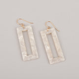 White Terrazzo Earrings
