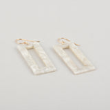 White Terrazzo Earrings