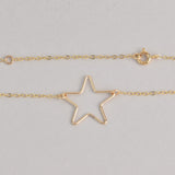 Gold Wire Star Necklace