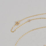 Small Gold Wire Star Necklace