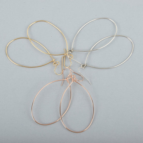 Wire Teardrop Earrings