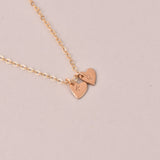 Tiny Hearts Personalized Hand-Stamped Necklace