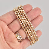 Kaitlyn Five Stack Gold Beaded Bracelet