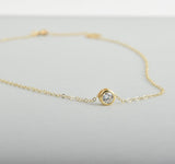 Cubic Zirconia Solitaire Necklace