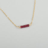 Mini Gemstone Bar Necklace