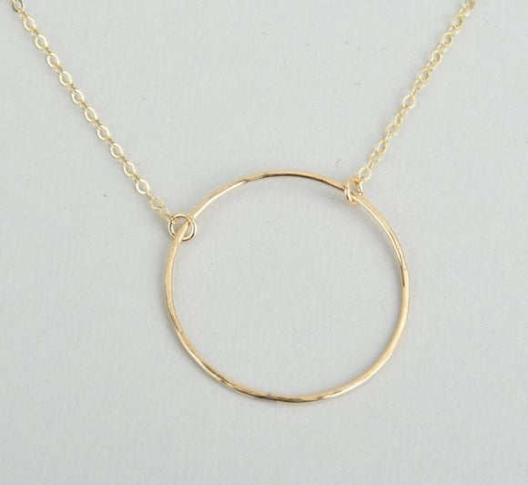 Large Infinity Circle Necklace