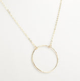 Large Infinity Circle Necklace